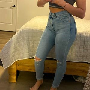 Express skinny high rise jeans